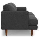 Hearth and Haven Melodia 76" Upholstered Sofa with Loose Back and Seat Cushion Thickness B136P159622 Charcoal Grey
