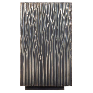 Bernhardt Bernhardt Skylar Door Chest In German Silver & Mango Wood — Textured Doors, Soft-Close, Cable-Ready 301118