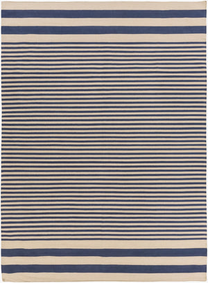 Surya Oxford Oxf-3002 2'6" X 8' Handmade Cotton Rug - Durable, Modern Design For Timeless Home Decor Charm Navy Cotton Oxf3003-811