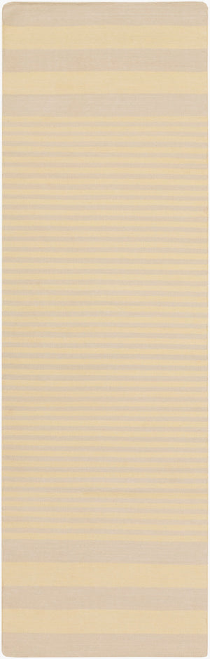 Surya Oxford Oxf-3002 2'6" X 8' Handmade Cotton Rug - Durable, Modern Design For Timeless Home Decor Charm Yellow Cotton Oxf3006-268