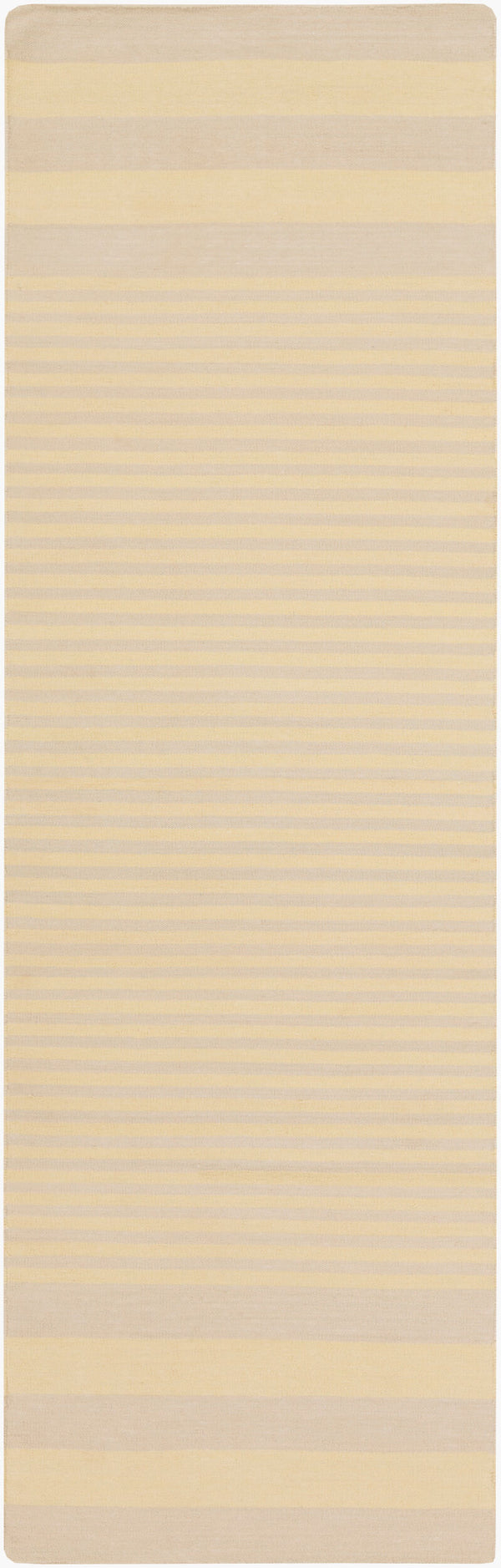 Surya Oxford Oxf-3002 2'6" X 8' Handmade Cotton Rug - Durable, Modern Design For Timeless Home Decor Charm Yellow Cotton Oxf3006-268