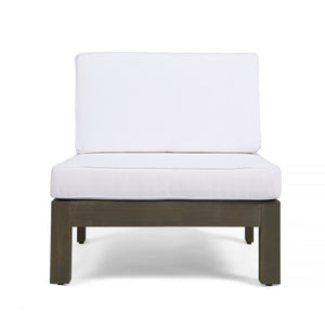 English Elm Oana Outdoor Modular Sectional Set Acacia Wood Frame V Shape Patio Seating 64497-98-99.00-64495.00WHI