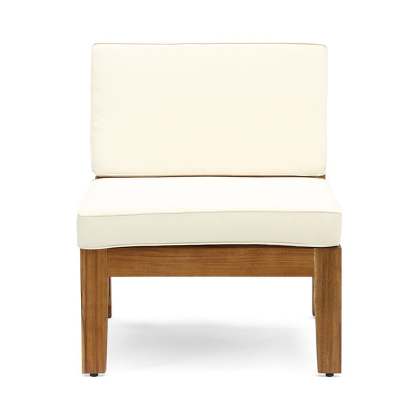 English Elm Christopher Knight Home® - Grenada 8-Seater Acacia Wood Sectional Sofa Set With Plush Cushions For Stylish Outdoor Comfort P2 N773OS00060C-GIGA