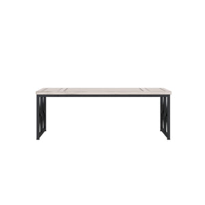 A.R.T. Furniture Alcove Metal Cocktail Table - Casual Traditional Design With Burnished Brass, Perfect For Any Decor White Acacia Solids,Maple Veneers,Iron 321360-1241
