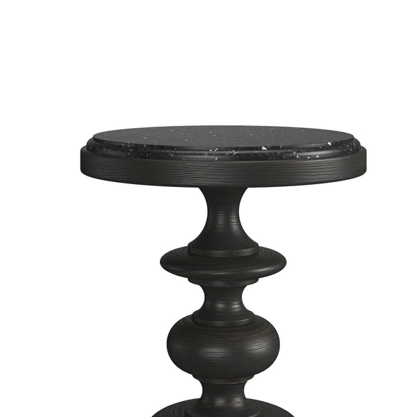 Atrium Accent Table - Stylishly Crafted with Granite Top and Playful Orb Design for Any Living Space