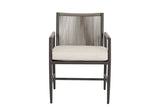 Pietra Armless Dining Chair in Dupione Celeste, No Welt SW4601-1A-8067 Sunset West