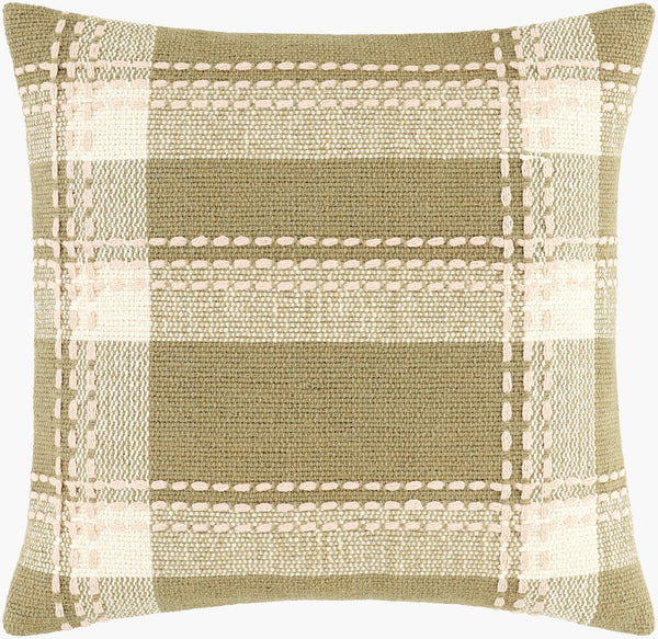 Surya Ouyen Handcrafted Cotton Square Accent Pillow Artisan Woven Boho Sofa Bedroom Decor OYN001-2222D