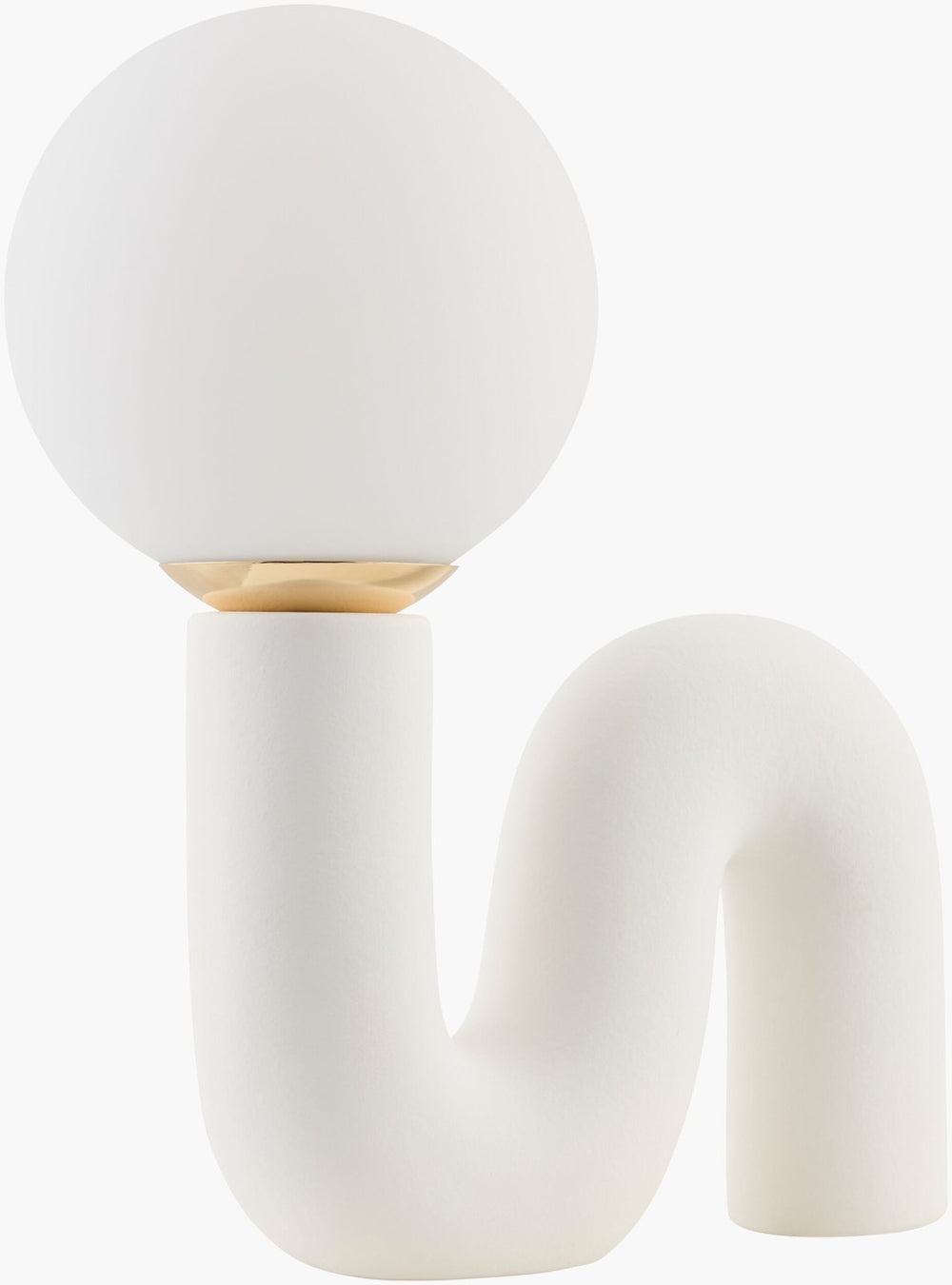 Livabliss Oyri Ceramic Body Table Lamp with Glass Shade for Modern or Scandinavian Interiors OYR-003