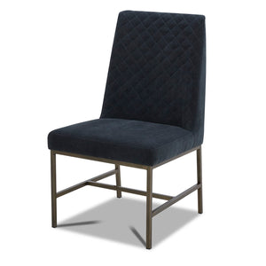 Parker House Diamond - Elise Navy Dining Chair - Set of 2 Elise Navy 100% Polyester DDIA#DRC-ELNV