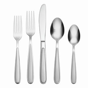 Lenox Oneida Jordan 20 Piece Everyday Flatware Set, Service for 4 Metallic, STAINLESS METAL H001020AL20