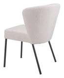 Aimee Dining Chair - Set of 2 Cream 109677 Zuo Modern