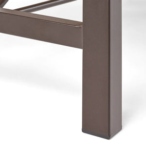 English Elm Christopher Knight Home® - Outdoor Acacia Wood Coffee Table with Teak Finish, Rustic Metal Frame, Farmhouse Patio Centerpiece 62348.00