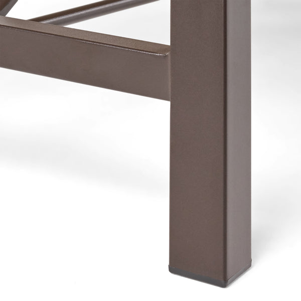 English Elm Christopher Knight Home® - Outdoor Acacia Wood Coffee Table with Teak Finish, Rustic Metal Frame, Farmhouse Patio Centerpiece 62348.00