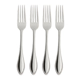 Oneida American Harmony 4-Piece Dinner Fork Set, Stainless Steel, Mirror Finish