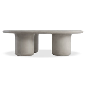 Bernhardt Bernhardt Sculptural Decliff Cocktail Table — Teardrop Cast Resin Pumice Finish, Low-Profile Artful Centerpiece 530013