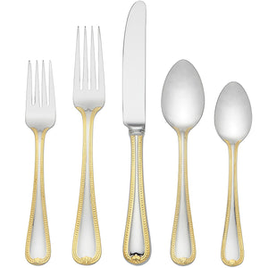 Lenox Vintage Jewel Gold 5-Piece Place Setting Metallic, STAINLESS METAL 6056188