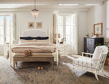 Americana Queen Upholstered Poster Bed 7050-90650-02 Beige Americana Collection 7050-90650-02 Hooker Furniture