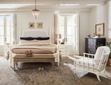 Americana King Upholstered Poster Bed 7050-90666-02 Beige Americana Collection 7050-90666-02 Hooker Furniture