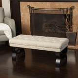 Christopher Knight Home® - Noble House - Scarlett Tufted Fabric Ottoman Bench