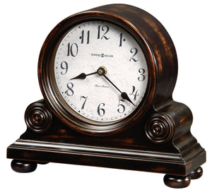 Hekman Furniture 635150 Murray Mantel Clock - Vintage Charm With Chimes, Durable Design & Elegant Wood Finish Worn Black (Brown Undertone) Murray Mantel Clock 635150
