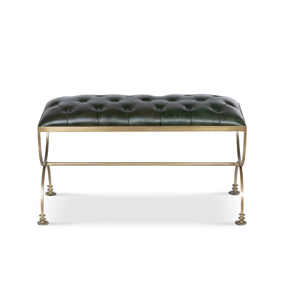 Park Hill Farleigh House Leather Bench EFS36055