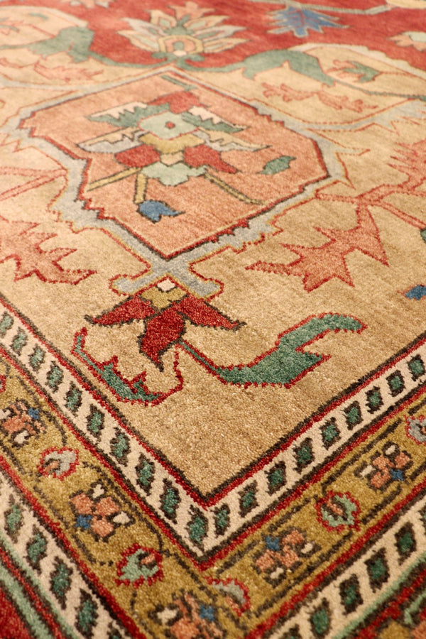 Pasargad Home Serapi Collection Hand-knotted Rustic Wool Area Rug For Timeless Interior Elegance   P-2 8x10