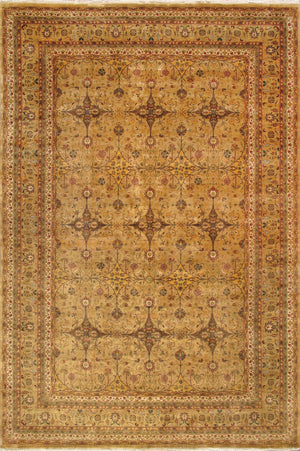 Pasargad Home Baku Collection Hand-knotted Wool Area Rug - Timeless Elegance, 11' 9" X 17' 8"   P-713b 12x18
