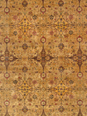 Pasargad Home Baku Collection Hand-knotted Wool Area Rug - Timeless Elegance, 11' 9" X 17' 8"   P-713b 12x18