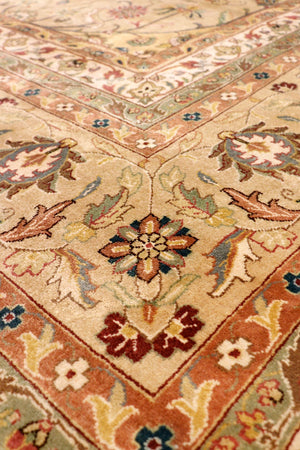 Pasargad Home Baku Collection Hand-knotted Wool Area Rug - Timeless Elegance, 11' 9" X 17' 8"   P-713b 12x18