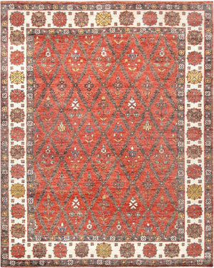 Pasargad Nomad Collection Hand-knotted Wool Area Rug - Luxurious 7'9" X 9'10" For Elegant Homes   P-76 8x10