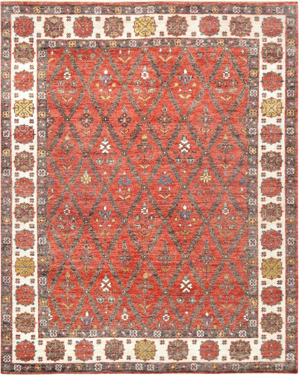 Pasargad Nomad Collection Hand-knotted Wool Area Rug - Luxurious 7'9" X 9'10" For Elegant Homes   P-76 8x10