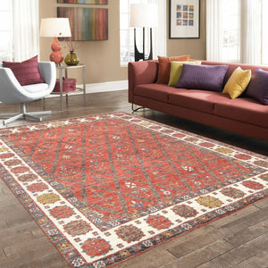 Pasargad Nomad Collection Hand-knotted Wool Area Rug - Luxurious 7'9" X 9'10" For Elegant Homes   P-76 8x10