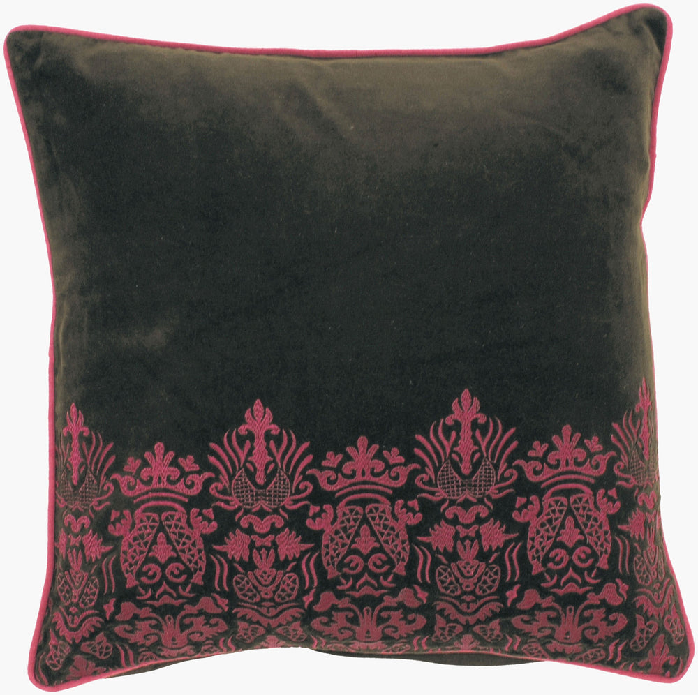 Surya Decorative Pillows P-0127 - Luxurious 18"L X 18"W Accent Pillows For Elegant Home Decor Upgrade  Cotton,Jute P0127-1818p