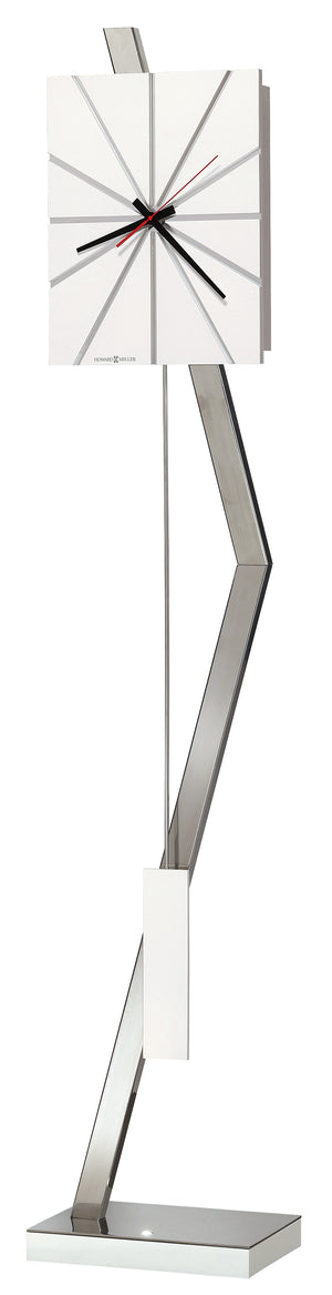 Hekman Furniture 615152 Zander Modern Grandfather Floor Clock With Gloss White Finish & Led Spotlight For Elegance  Zander Grandfather Clock 615152