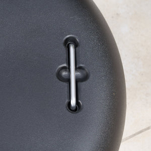 English Elm Wheelie Concrete Outdoor Umbrella Base with Locking Casters for Patio Stability Black 60454.00