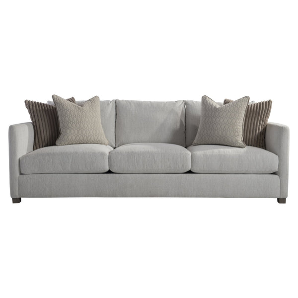 Bernhardt Bernhardt Rory Sofa In Portobello Fabric — Deep Feather-Down Cushions, Angled Panels, Made-To-Order P7857A