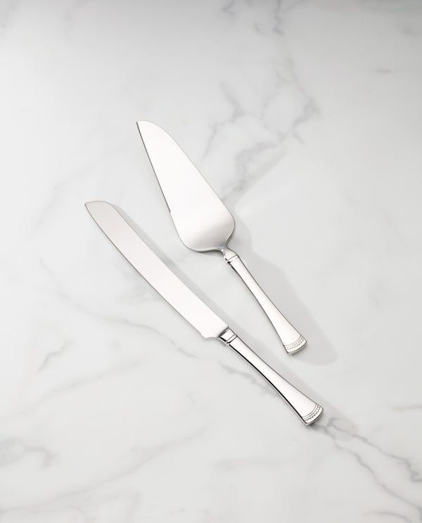 Lenox Portola 2-Piece Dessert Set Metallic, STAINLESS METAL 896003