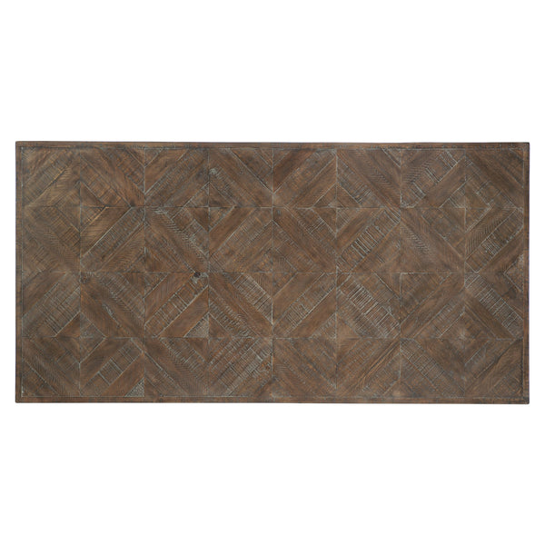 Bernhardt Bernhardt Logan Square 7-Piece Dining Set With Sable Brown Fancy Face Table & Upholstered Finch Chairs K1940