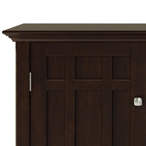 English Elm Bedford Sideboard Buffet With Wine Rack - Elegant Dark Chestnut Brown Storage For Dining Rooms B136P158482