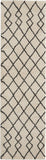 Nourison Geometric Shag GOS01 Machine Made Power-loomed Borderless Design Indoor Only Shag Farmhouse Rug Ivory,Charcoal, Ivory White 100% Polypropylene 99446714794