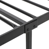 Christopher Knight Home® - Noble House - Claudia Modern Iron Twin Bed Frame, Flat Black