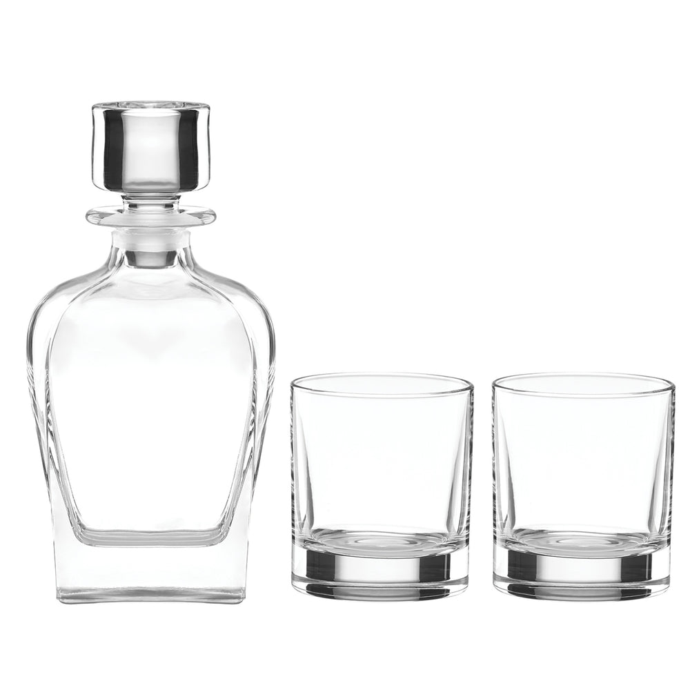 Lenox Tuscany Classics 3-Piece Whiskey Decanter & Glass Set Clear, NO COLOR GLASS,CRYSTAL 885518