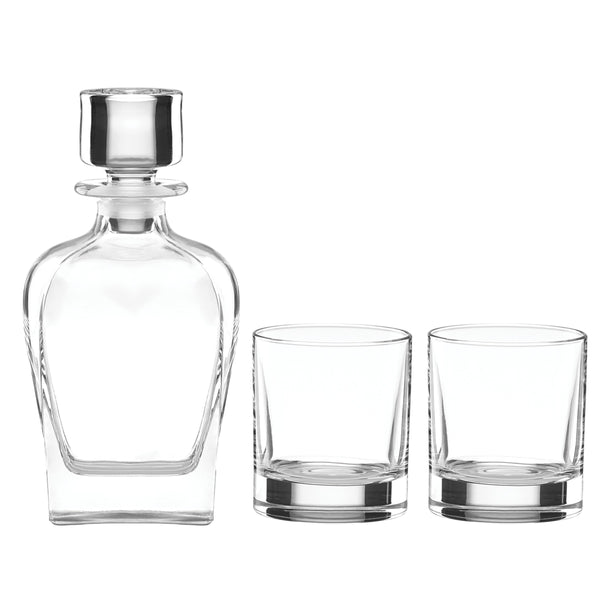 Lenox Tuscany Classics 3-Piece Whiskey Decanter & Glass Set Clear, NO COLOR GLASS,CRYSTAL 885518