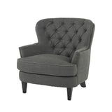 Christopher Knight Home® - Noble House - Tafton Tufted Grey Fabric Club Chair