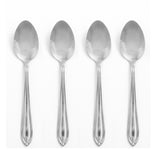 Hampton Forge Ginger 4-Piece Dinner Spoons, Stainless Steel, Mirror Finish