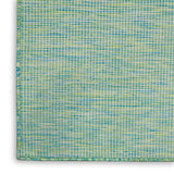 Nourison Positano POS01 Machine Made Power-loomed No Border Indoor/Outdoor Modern Outdoor Rug Blue Green, Blue Green 100% Polypropylene 99446790507