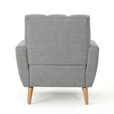 Christopher Knight Home® - Noble House - Treston Mid Century Grey Fabric Club Chair