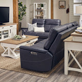 Parker House Parker Living Reed - Indigo Power Reclining Sofa Indigo Top Grain Leather with Match (X) MREE#832PHL-IND