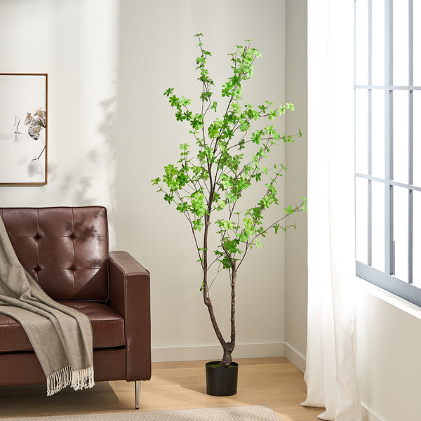 English Elm 180cm Faux Enkianthus Indoor Tree Realistic Disc Leaf Branches Zero Maintenance 74335.00