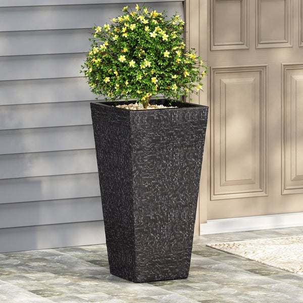 English Elm Mgo Concrete Tall Column Planter Handcrafted Outdoor Vertical Garden Accent Piece 73344.00